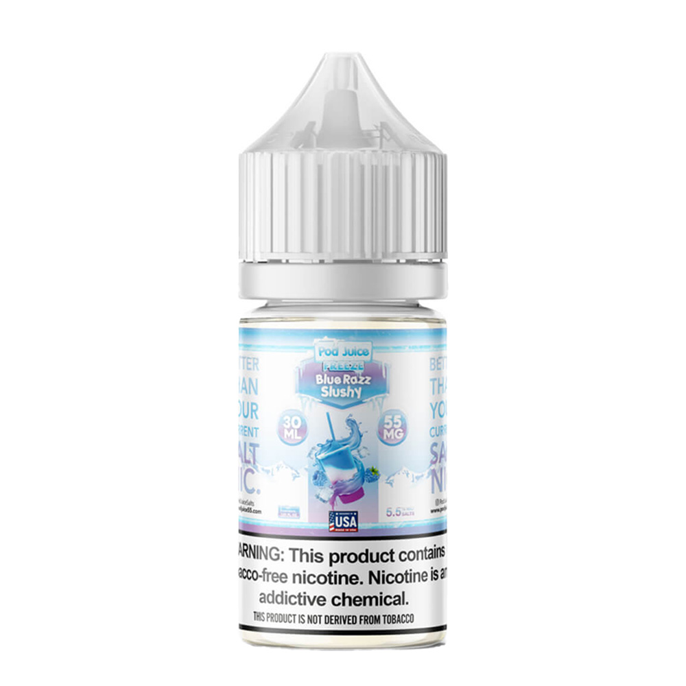 Pod Juice Blue Razz Slushy Freeze Salt Nic